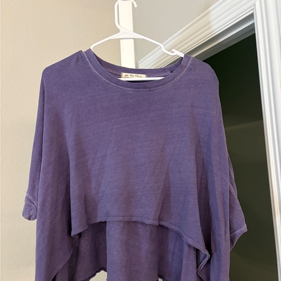 RARE Free People We the Free CC tee purple cropped top #croptop #Freepeople - Picture 2 of 4